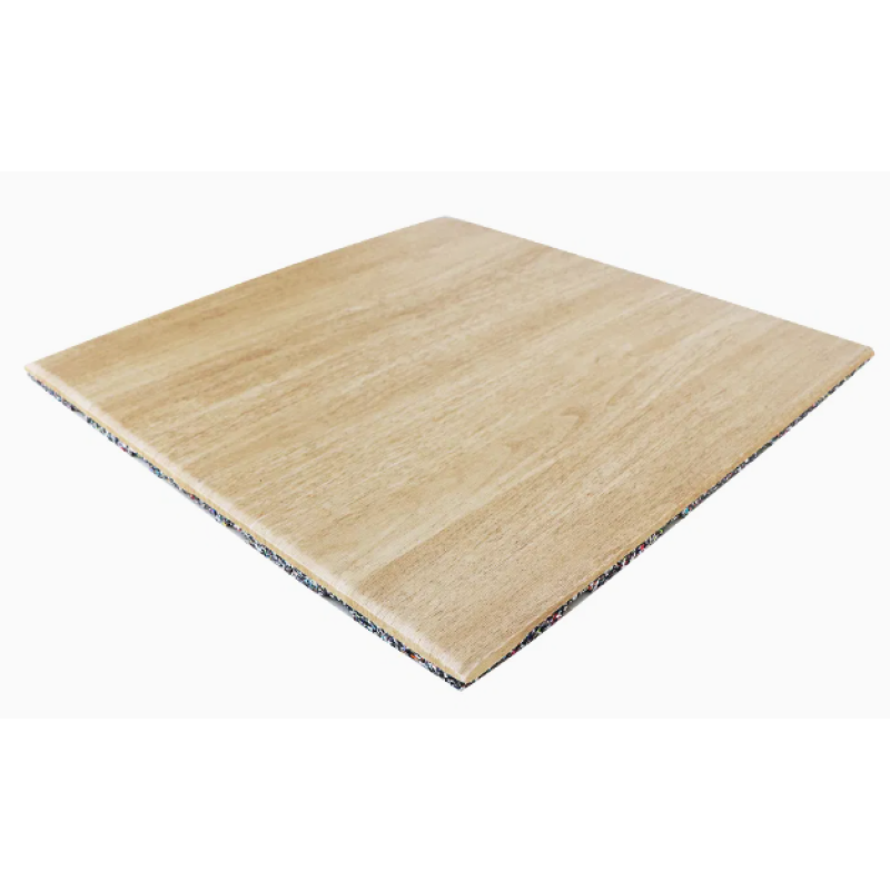 Wood grain rubber floor Mat 1000*1000*20mm