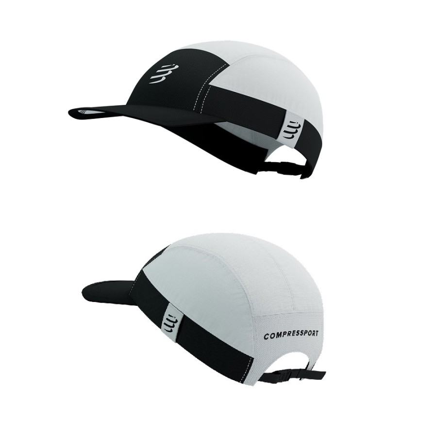 5 PANEL LIGHT CAP - WHITE/BLACK