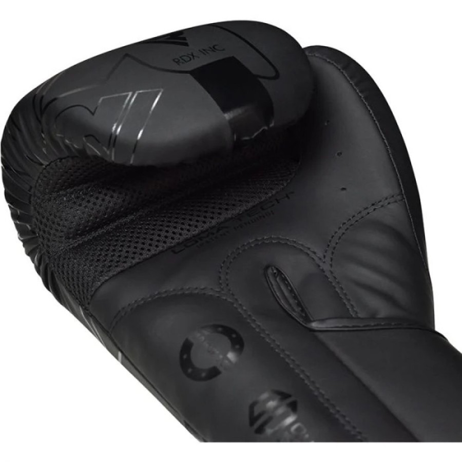 BOXING GLOVES F6 MATTE BLACK-12OZ