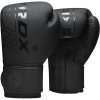 BOXING GLOVES F6 MATTE BLACK-12OZ