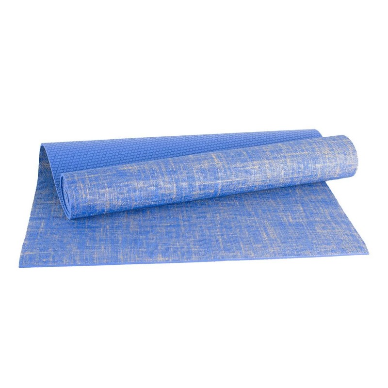 JUTE YOGA MAT DARK BLUE