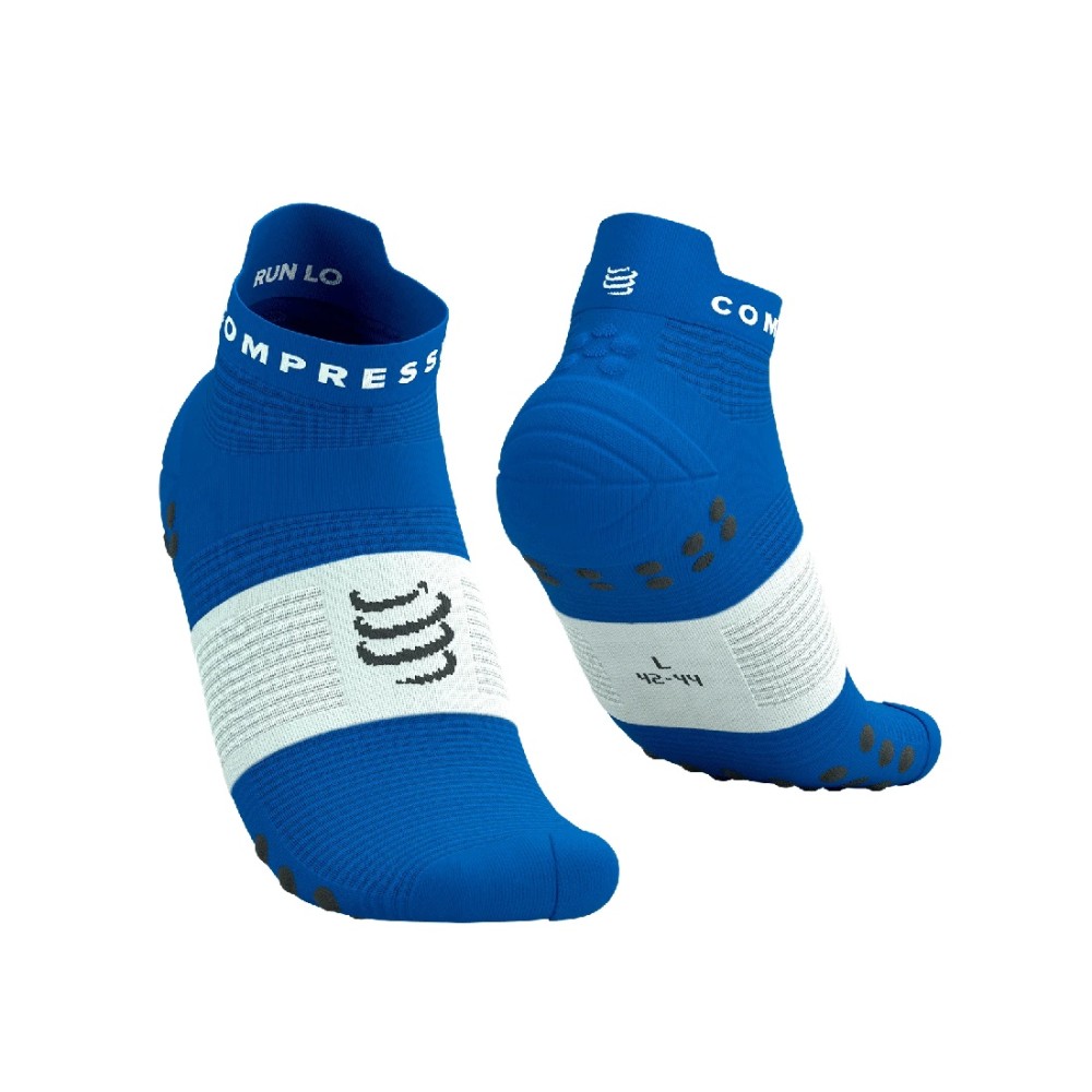 PRO RACING SOCKS V4.0 RUN LOW - PRINCESS BLUE/ WHITE 42-44
