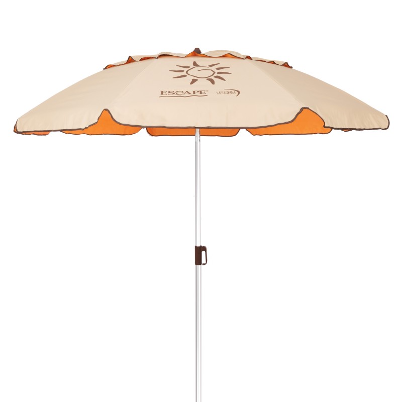 Ομπρέλα Παραλίας Αλουμινίου Escape 2,2m PE 180g UPF50+ Πορτοκαλί