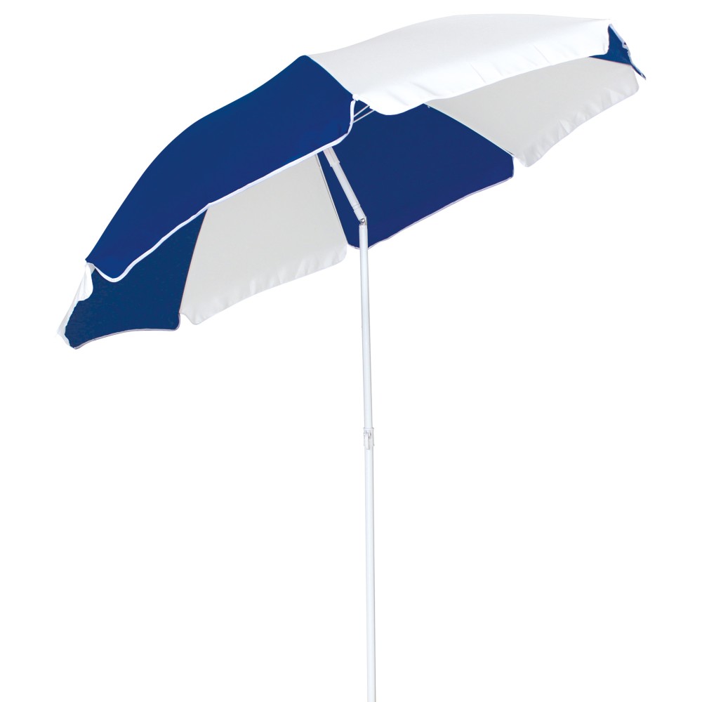 Ομπρέλα Παραλίας 2m 180gsm 8 Ακτίνες 4mm Μπλε/Λευκή