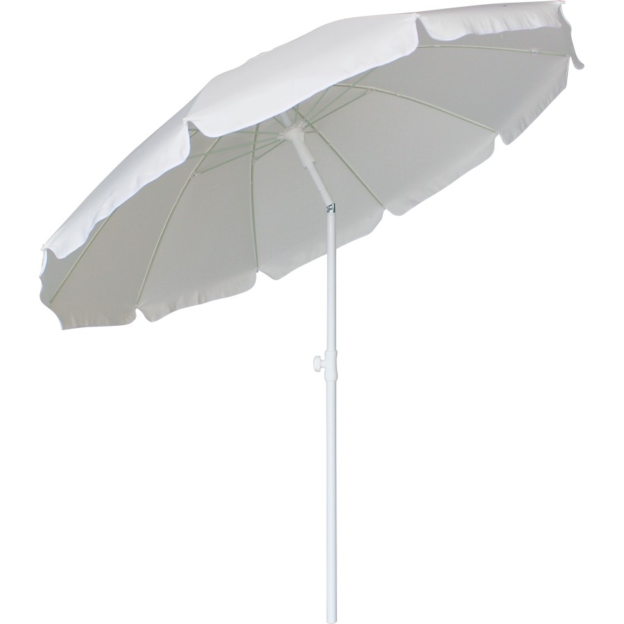 Ομπρέλα Παραλίας Escape 2m 10 Ακτίνες Λευκό