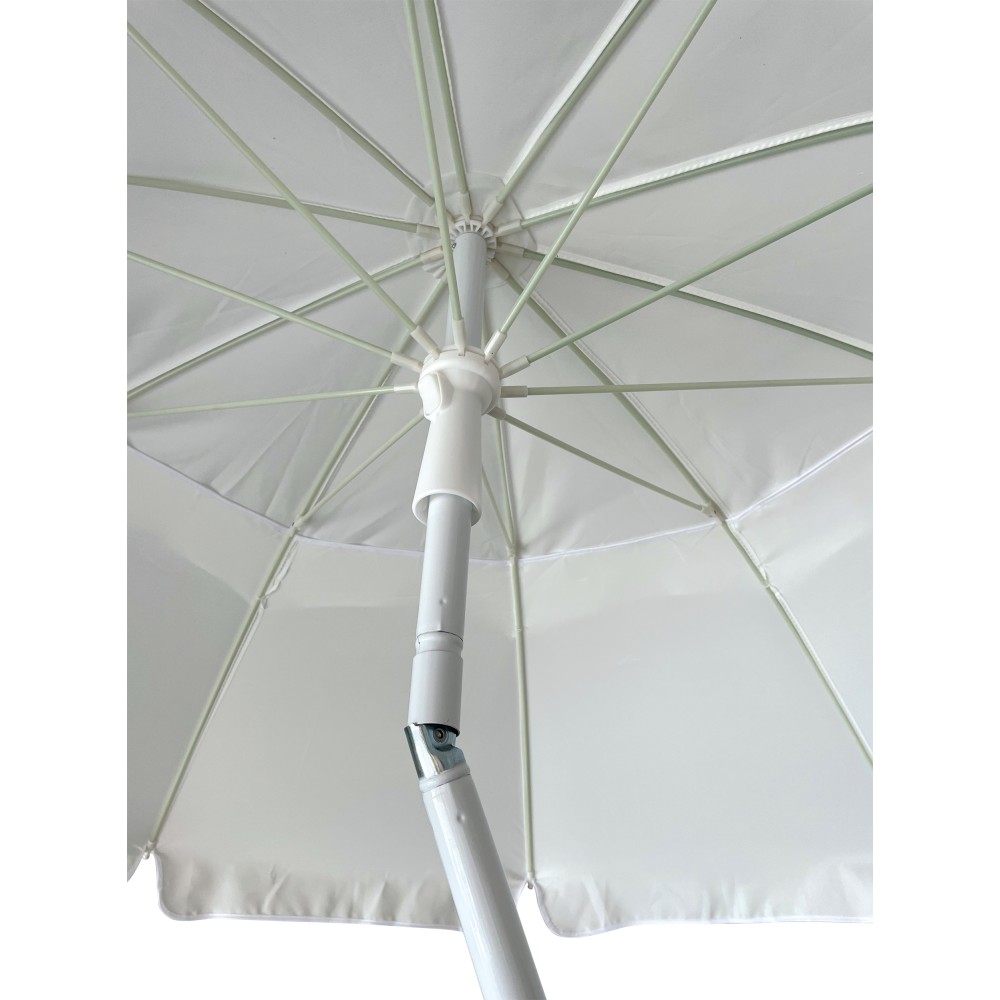 Ομπρέλα Παραλίας Escape 2m 10 Ακτίνες Λευκό