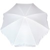Ομπρέλα Παραλίας 2m 180gsm 8 Ακτίνες 4mm Λευκή