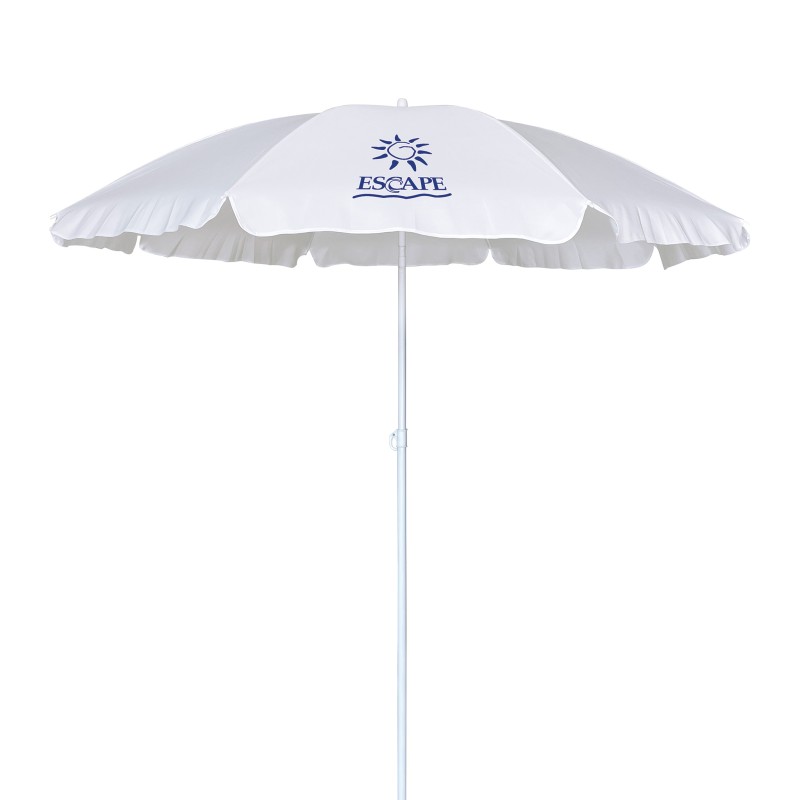 Ομπρέλα Παραλίας 2m 180gsm 8 Ακτίνες 4mm Λευκή