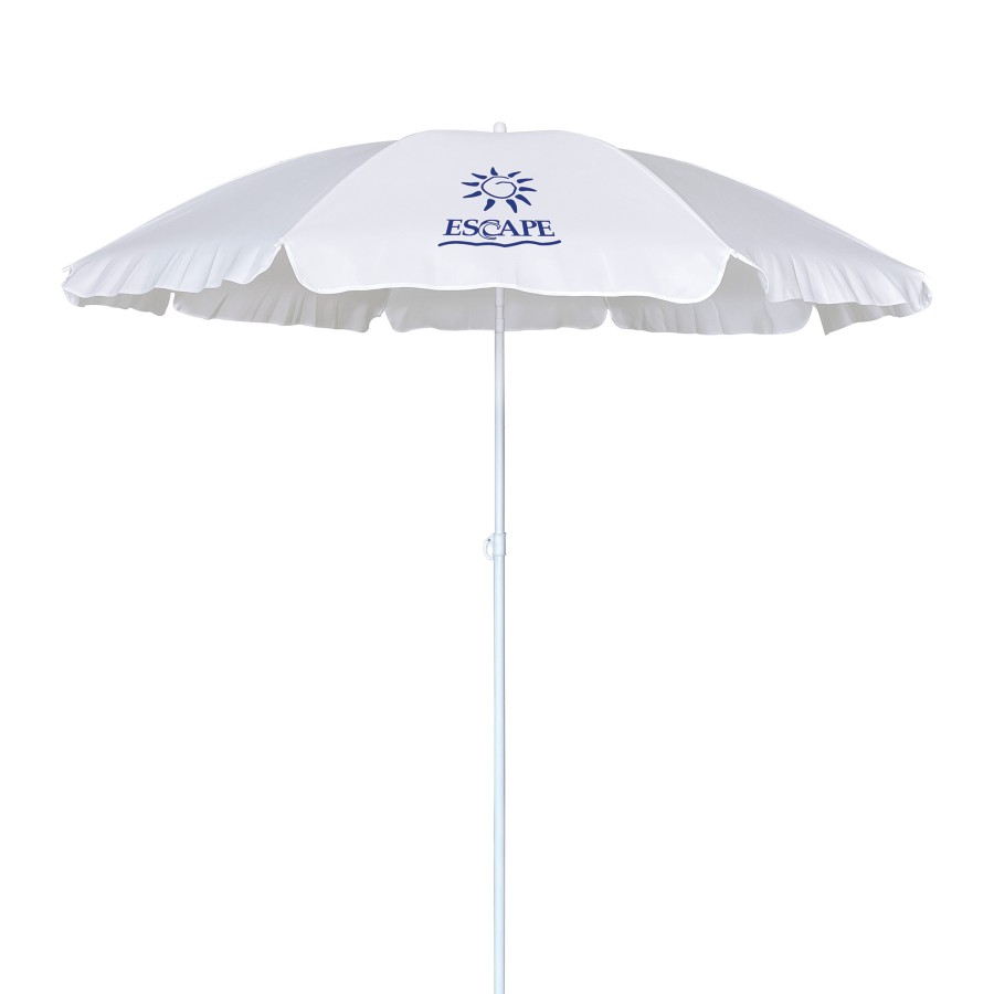 Ομπρέλα Παραλίας 2m 180gsm 8 Ακτίνες 4mm Λευκή