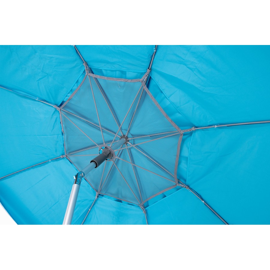 Ομπρέλα Παραλίας Αλουμινίου Escape 2m PE 140gsm UPF 50+ Μπλε