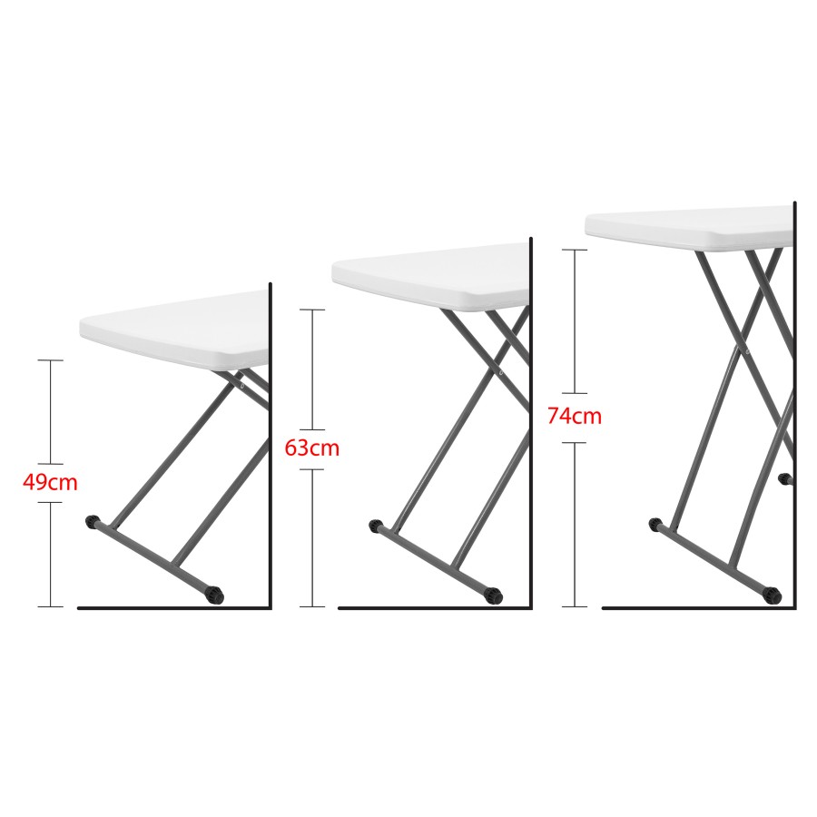 Τραπέζι Παραλληλόγραμο Ρυθμιζόμενου Ύψους 77,5x50