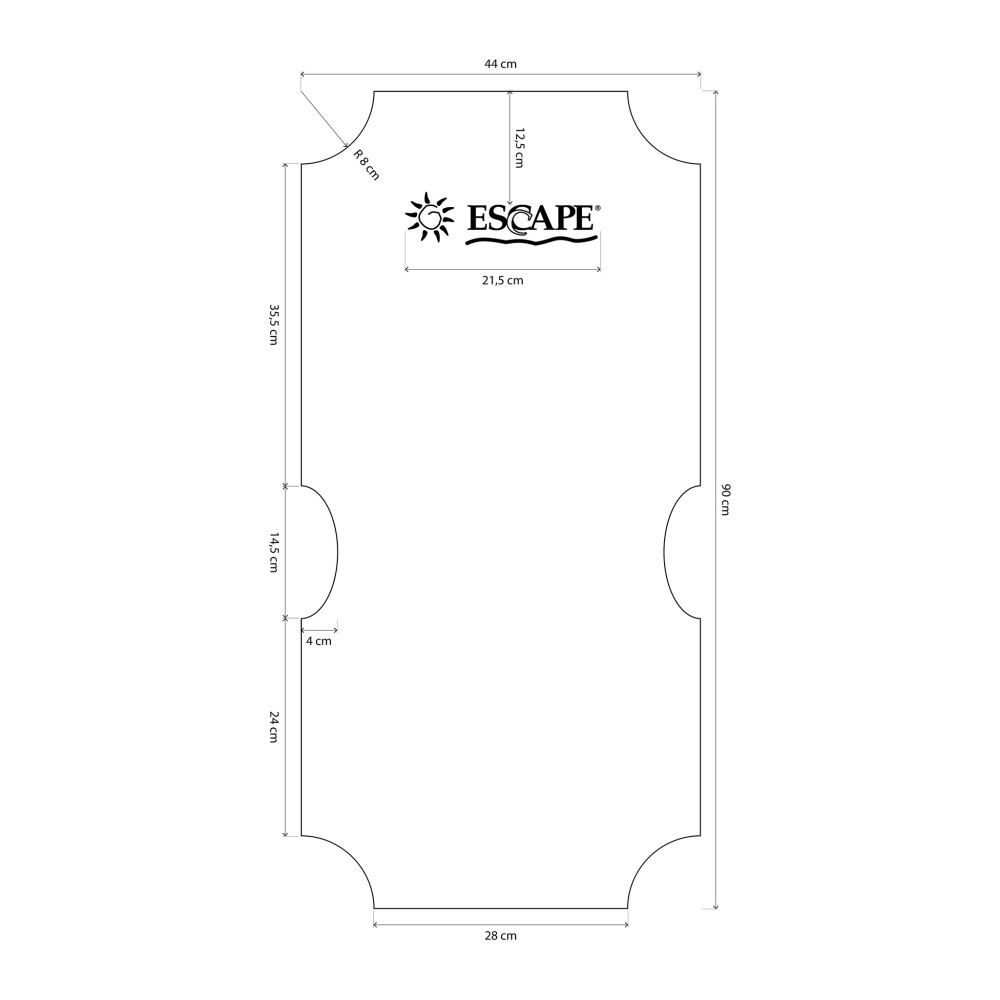 Ανταλλακτικό Ύφασμα Escape High Back / Escape Plus Ασπρο/Γκρι