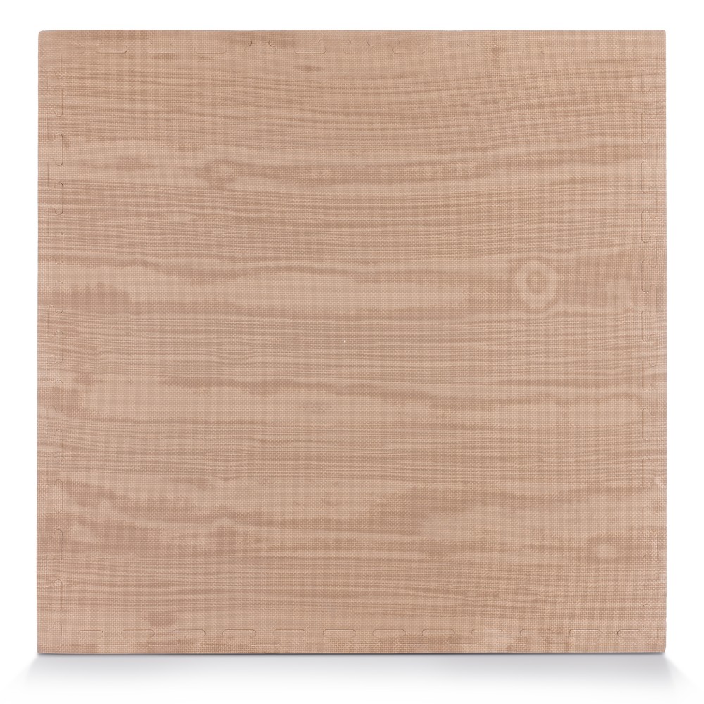 Δάπεδο Προστασίας Puzzle EVA 100x100x2 cm – Ξύλο / Γκρι