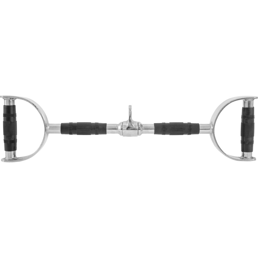 Μπάρα Τροχαλίας με Λαβές με επικάλυψη λάστιχου (61cm)