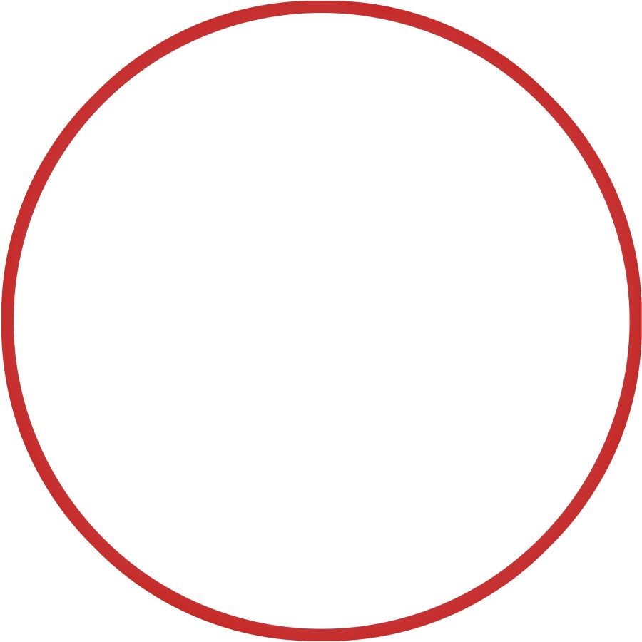 Χούλα-Χουπ 60cm - Φ18mm - 120gr, Κόκκινο