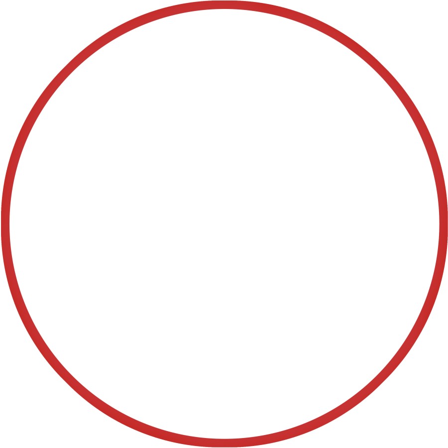 Χούλα-Χουπ 70cm - Φ19mm - 175gr, Κόκκινο