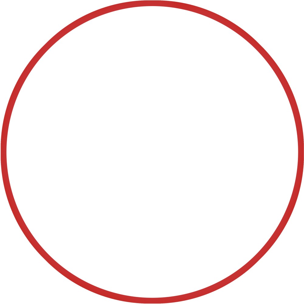 Χούλα-Χουπ 70cm - Φ19mm - 260gr, Κόκκινο