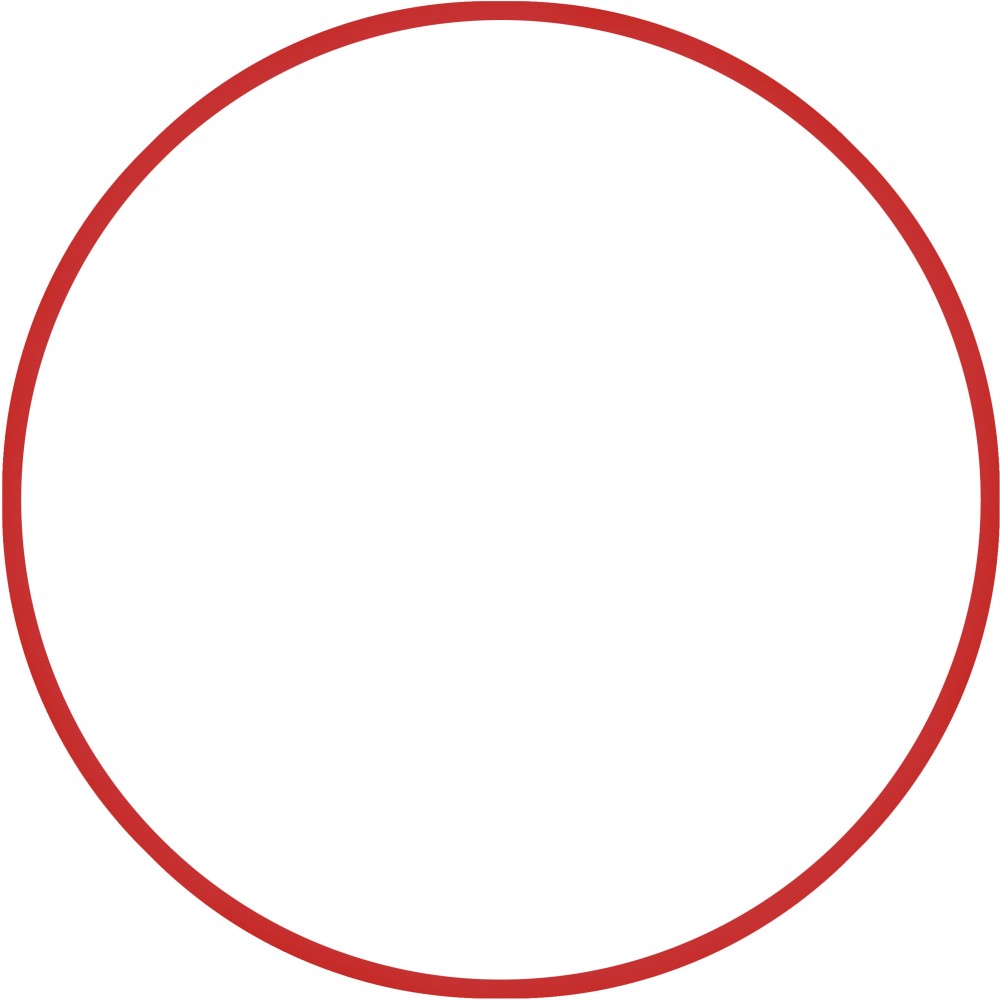 Χούλα-Χουπ 76cm - Φ18mm - 185gr, Κόκκινο