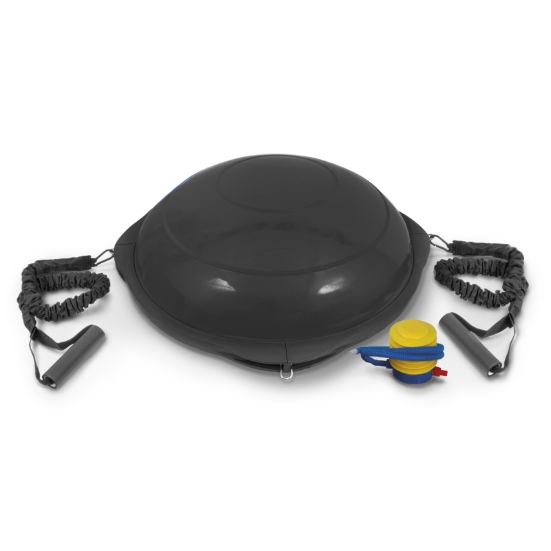 AMILA Balance Ball με Ξύλινη Βάση Mat Black 63cm