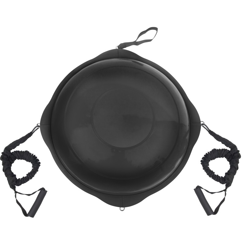 AMILA Balance Ball με Ξύλινη Βάση Mat Black 63cm