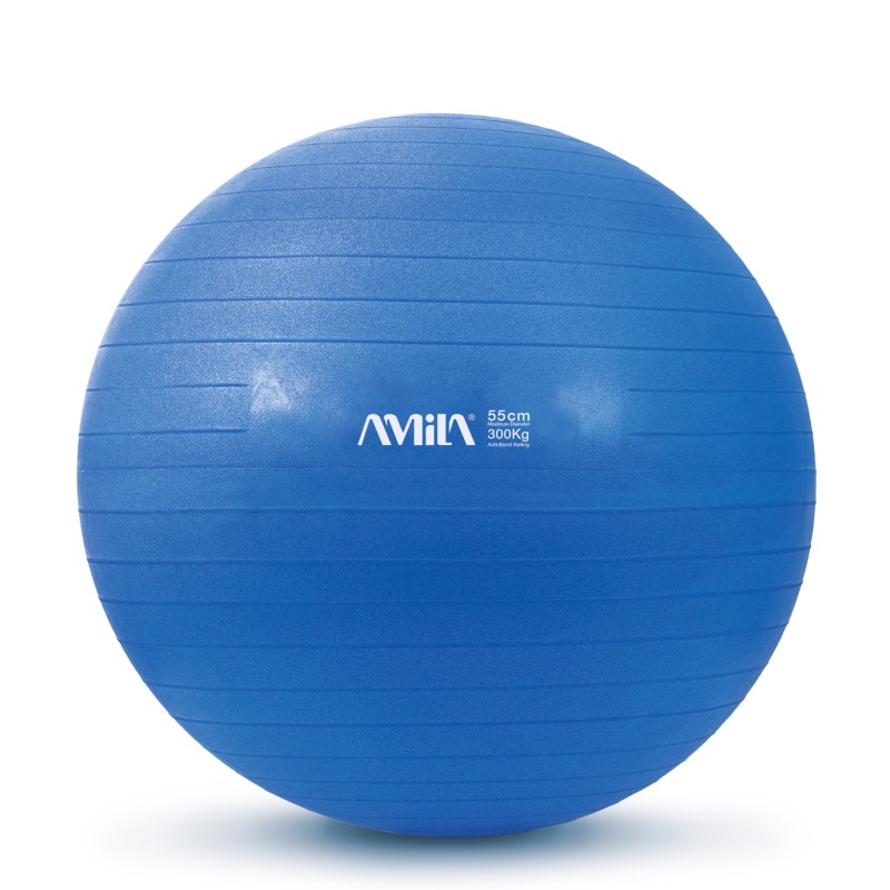Μπάλα Γυμναστικής AMILA GYMBALL 55cm Μπλε Bulk