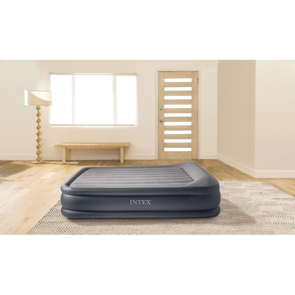 Φουσκωτό Στρώμα Ύπνου Intex Deluxe Pillow Rest Raised Queen