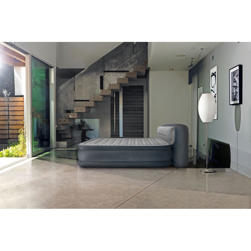 Φουσκωτό Στρώμα Ύπνου Intex Ultra Plush Headboard Queen