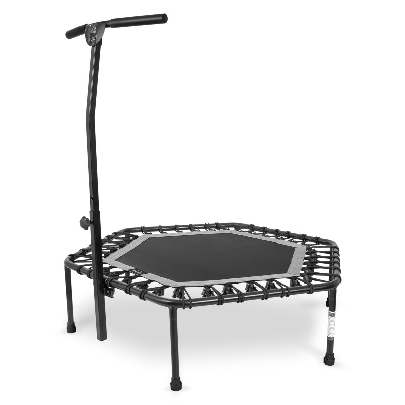 Εξάγωνο Τραμπολίνο με Λαβή Στήριξης Tuck Γκρι