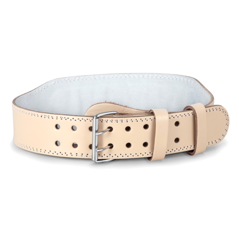 Ζώνη Άρσης Βαρών AMILA Δερμάτινη Μπεζ A Quality L