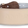 Ζώνη Άρσης Βαρών AMILA Δερμάτινη Μπεζ A Quality XL