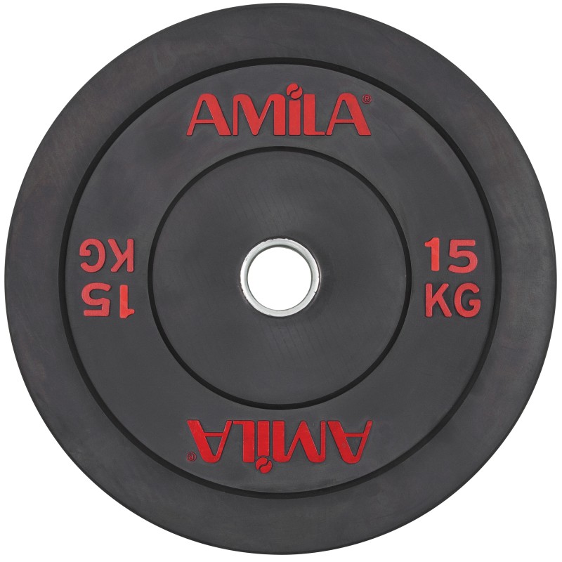 Δίσκος AMILA Black R Bumper 50mm 15Kg
