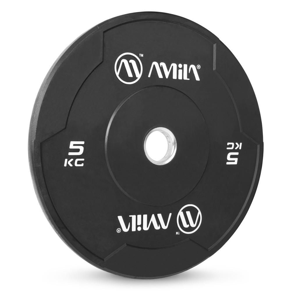 Δίσκος AMILA Black W Bumper Slim 50mm 5Kg