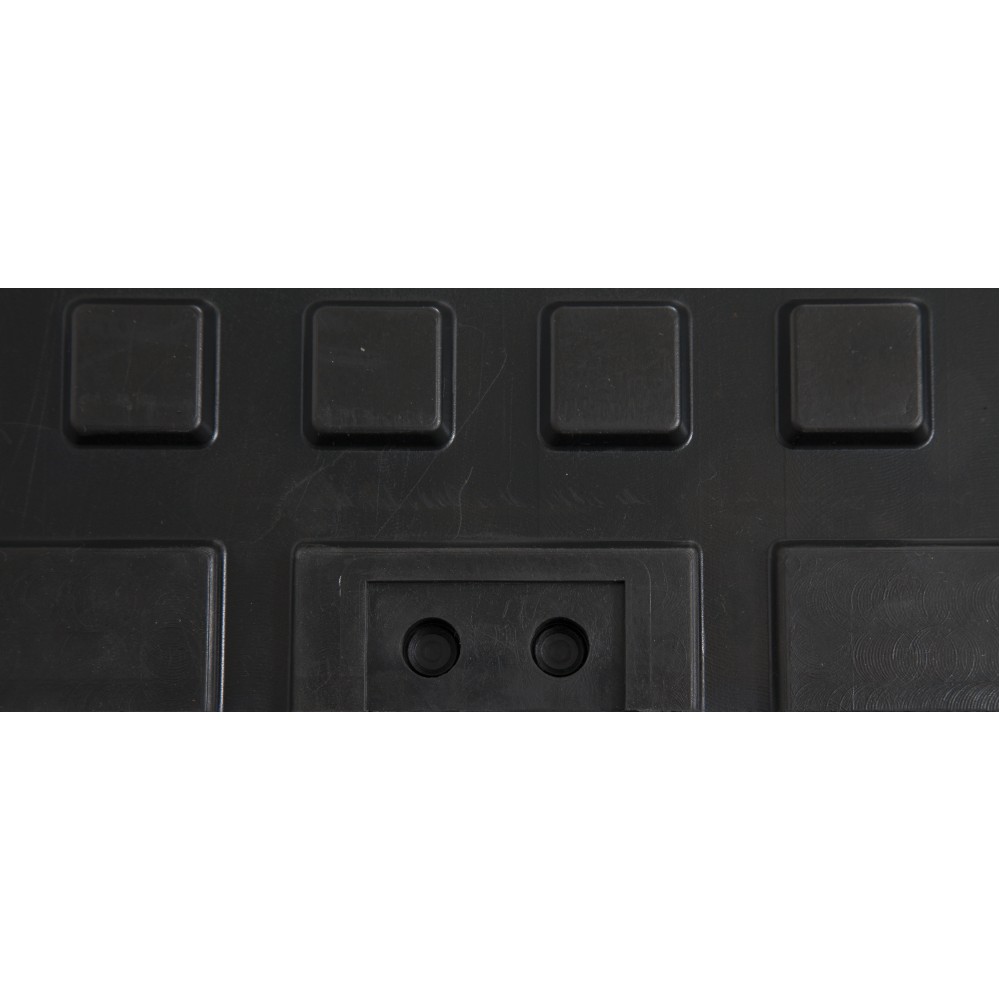 Λαστιχένιο Πάτωμα Original Πλακάκι 100x100cm 15mm Μαύρο