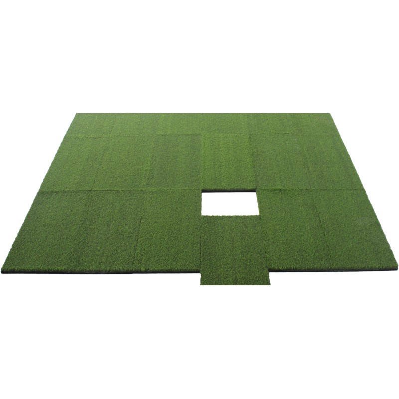 Λαστιχένιο Πάτωμα BeGREEN Active Πλακάκι 100x100cm 15mm Πράσινο