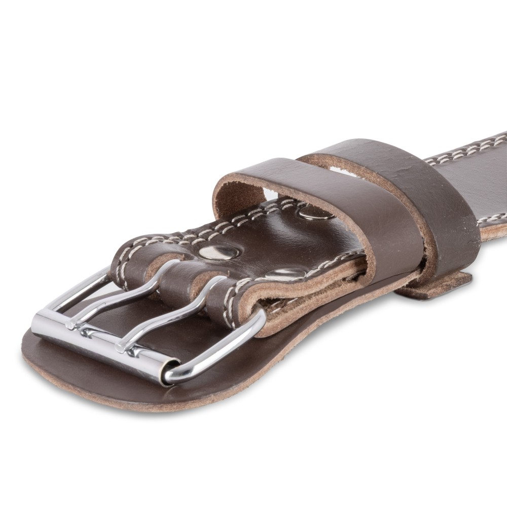 Ζώνη Άρσης Βαρών AMILA Δερμάτινη Καφέ A Quality M