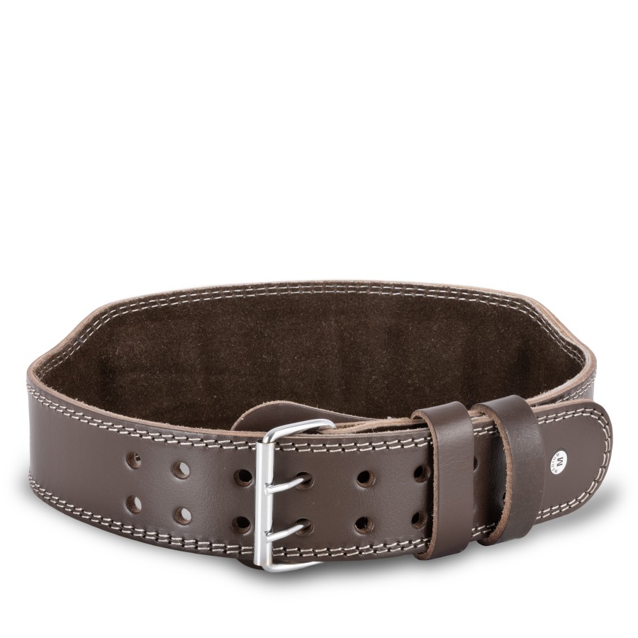 Ζώνη Άρσης Βαρών AMILA Δερμάτινη Καφέ A Quality L