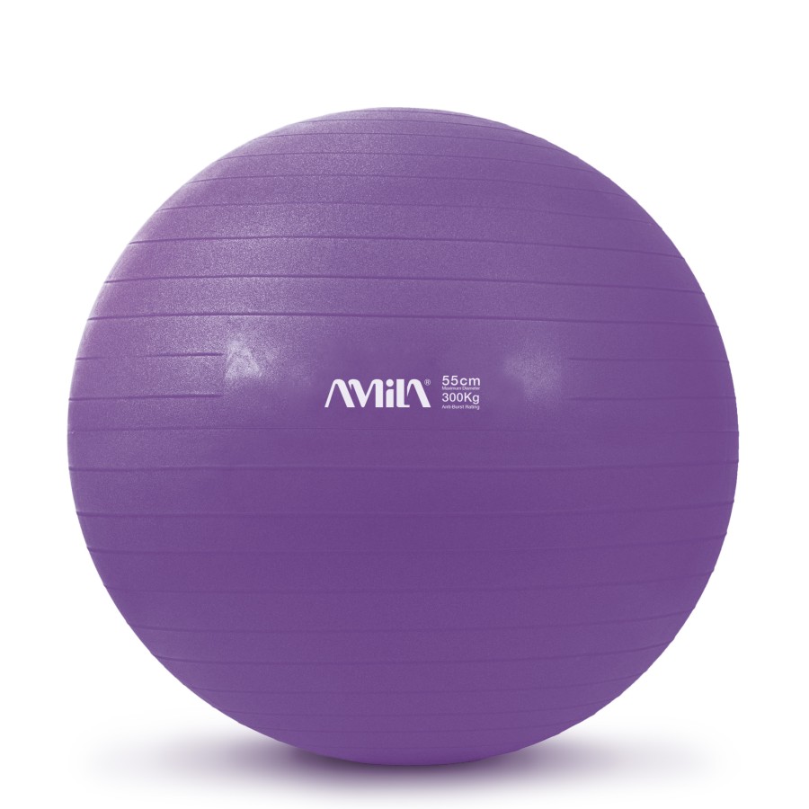 Μπάλα Γυμναστικής AMILA GYMBALL 55cm Μωβ