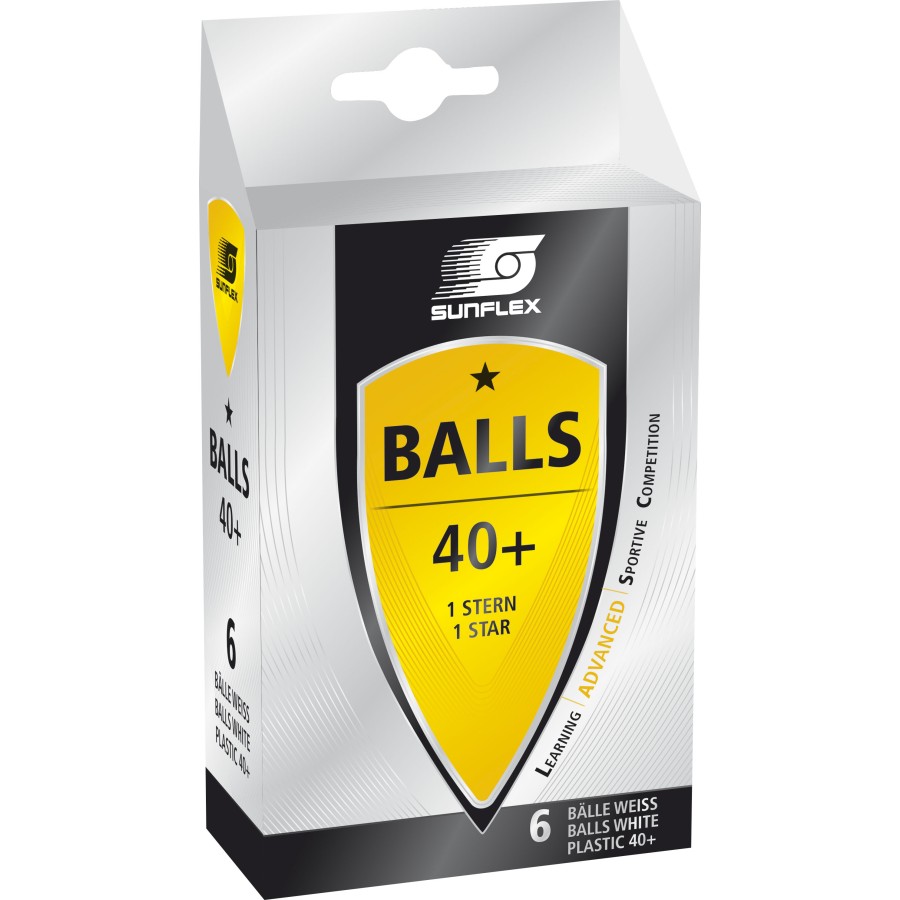 Μπαλάκια Ping Pong Sunflex Advanced PVC 6 Τεμάχια