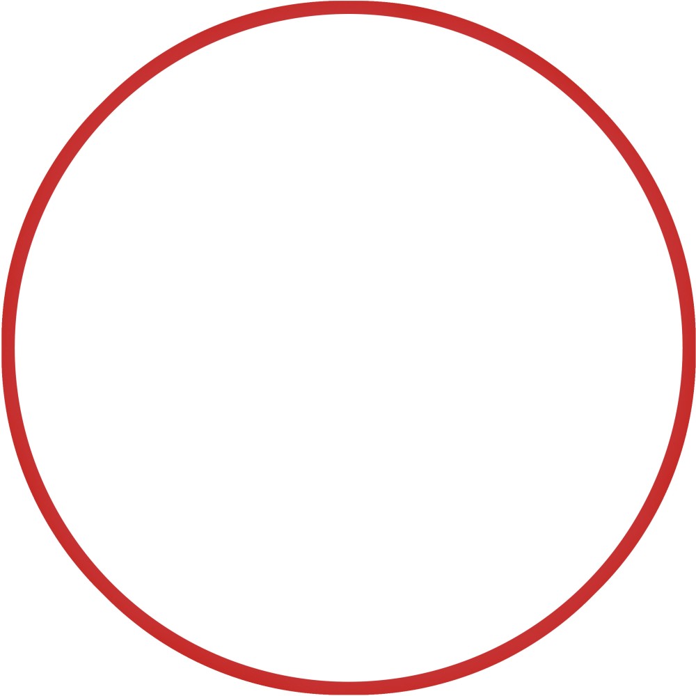 Χούλα-Χουπ HQ 60cm - Φ19mm - 230gr, Κόκκινο