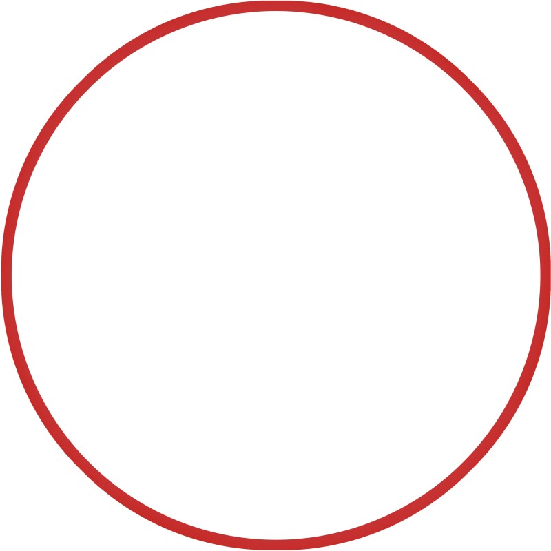 Χούλα-Χουπ HQ 60cm - Φ19mm - 230gr, Κόκκινο