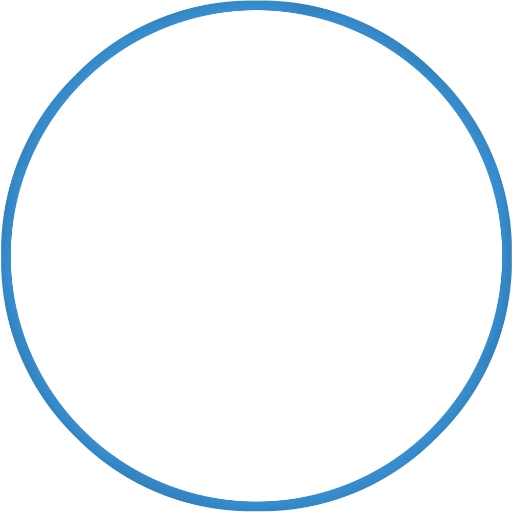 Χούλα-Χουπ HQ 60cm - Φ19mm - 230gr, Μπλε