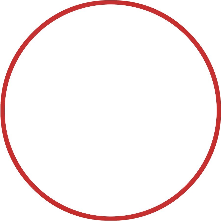 Χούλα-Χουπ HQ 70cm - Φ19mm - 280gr, Κόκκινο