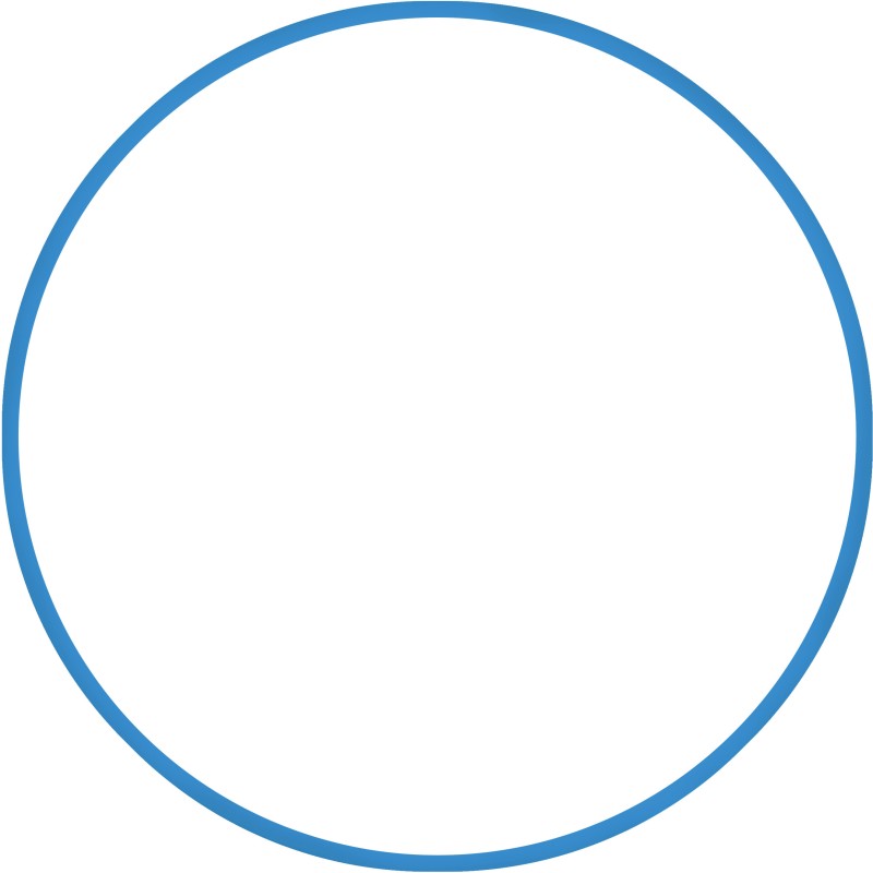 Χούλα-Χουπ HQ 70cm - Φ19mm - 280gr, Μπλε