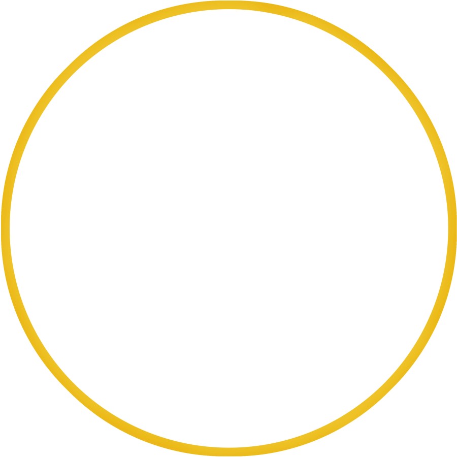 Χούλα-Χουπ HQ 70cm - Φ19mm - 280gr, Κίτρινο