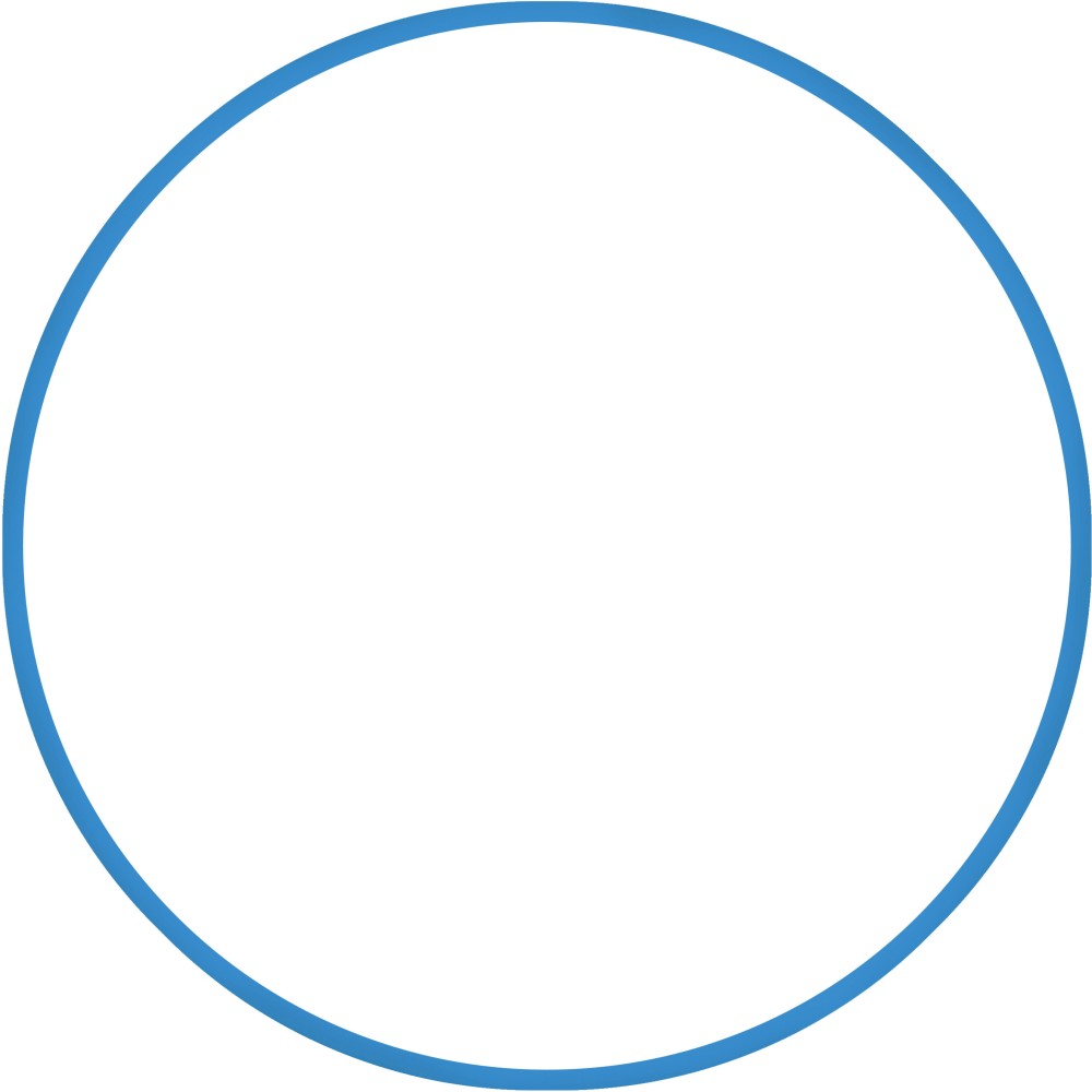 Χούλα Χουπ HQ 80cm - Φ19mm - 330gr, Μπλε
