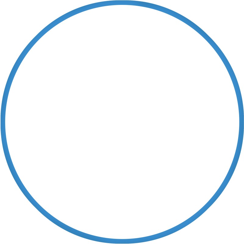 Χούλα Χουπ HQ 80cm - Φ19mm - 330gr, Μπλε