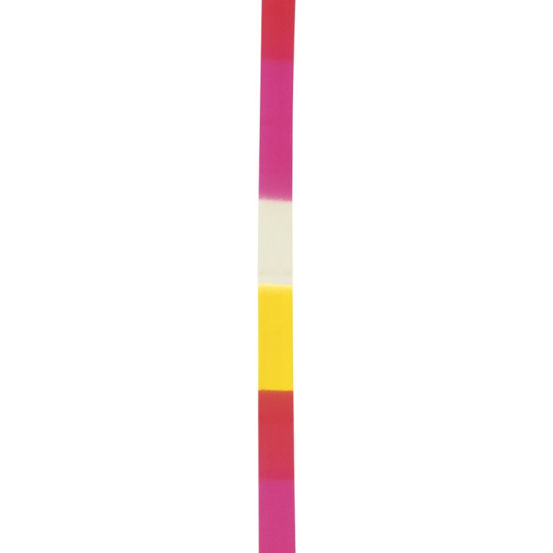 Κορδέλα Ρυθμικής Γυμναστικής 6m, Άσπρο-Ροζ-Κίτρινο
