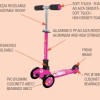 ADVENTURE KID PRINCESS fuchsia 3 weels scooter