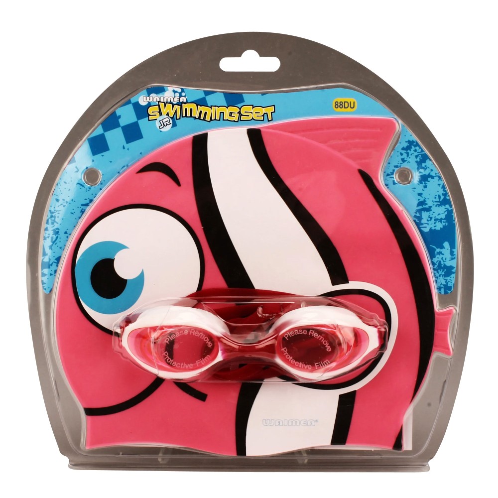 Waimea Σκουφάκι και Γυαλάκια κολύμβησης junior (ροζ)