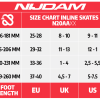 Nijdam Inline Skates Ρυθμιζόμενα "White Wedge"